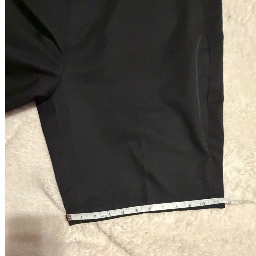 Eddie Bauer Mens 34 Black Cocona Performance Chino Shorts Flat Front Outdoor